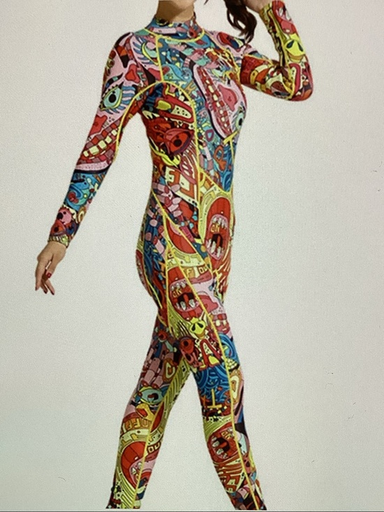 Hisea Other - HiSEA Jeas Colorful Abstract Print One-Piece Neoprene Swimsuit - Multicolor